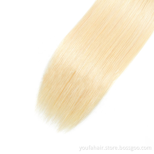 Wholesale 12A Indian 613 Blonde Human Virgin Hair Cuticle Aligned Bundles Double Drawn Raw Unprocessed Hair Extension Vendors